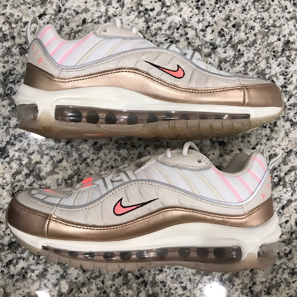 Women’s Nike Air Max 98 Rose Gold New Size 8
